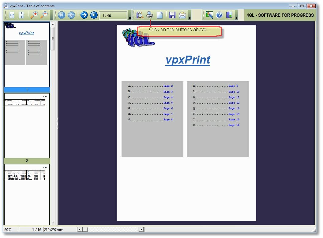 vpxPrint preview screen